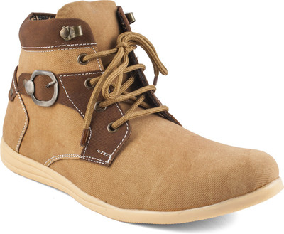 

Zapatoz Boots For Men(Beige)