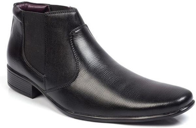 

Vebero Elegent Ankle High Street Boot Slip On For Men(Black)