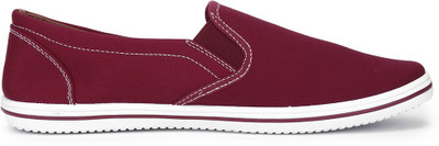 

Flying Machine Canvas Canvas Loafers For Men(Red, White