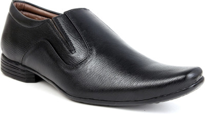 

World Walker Black Shoes Slip On For Men(Black)
