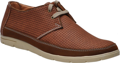 

Cooper England Tan Checkered Casual Shoes For Men(Tan