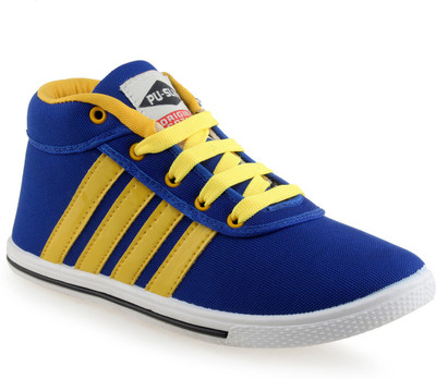 

Pu Slim Blue Yellow Casuals For Men(Blue, Yellow