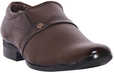 

Leather Chief Slip On For Men(Brown)