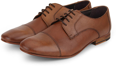 

Arden Paul Toe Cap Lace Up Shoes For Men(Tan