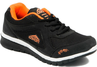 

Asian Walking Shoes For Women(Black, Orange