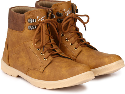 

Knoos Trak Outdoor Casual Shoes Boots For Men(Tan