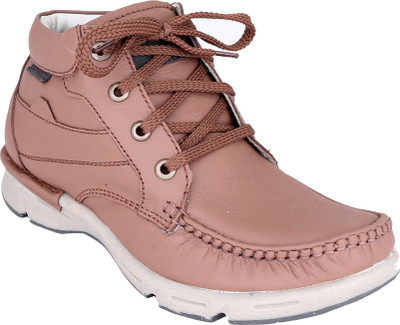 

Marshal Leather Boots For Men(Pink), Tan