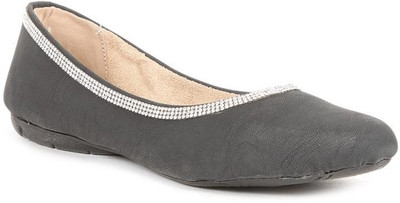 

Sindhi Footwear Indian Bellies For Women(Black)