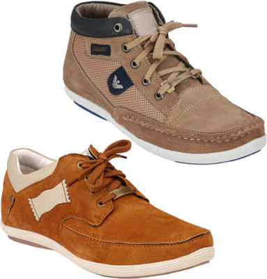

Rocozo Rz sneakers and Rz Casuals For Men(Beige, Tan