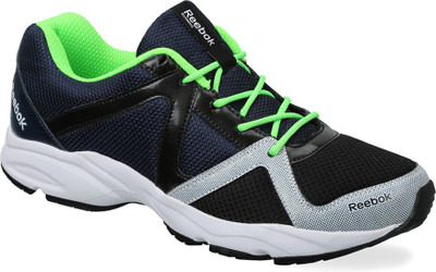 

REEBOK THUNDER RUN Men Running Shoes For Men(Black, Green, Blk/navy/neon green/wht