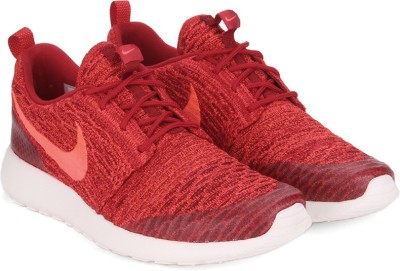 

Nike WMNS ROSHE ONE FLYKNIT Running Shoes For Women(Red, Gym red/bright crimson-team red-sail