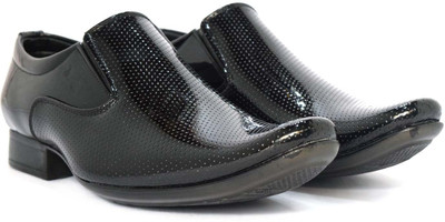 

Alberto Calza Power Punch Patent Slip On For Men(Black