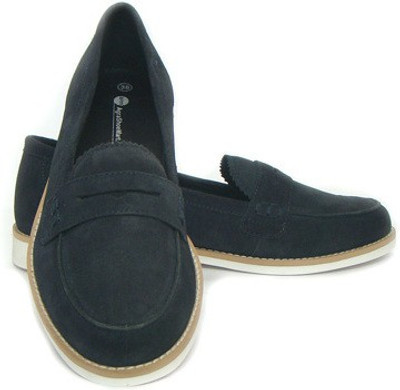 

ASM Genune Leather Formals Shoes Corporate Casuals For Women(Blue), Navy blue