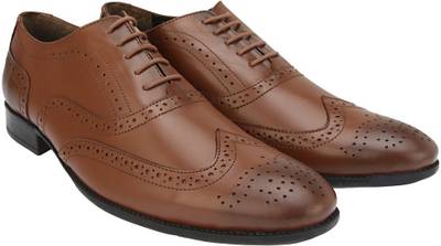 Brigit Brogue Shoes Brown Lace Up