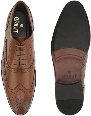Brigit Brogue Shoes Brown Lace Up