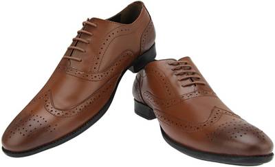 Brigit Brogue Shoes Brown Lace Up