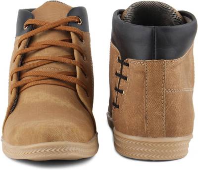 Tashi Stylish Long Toe Camel Sneakers