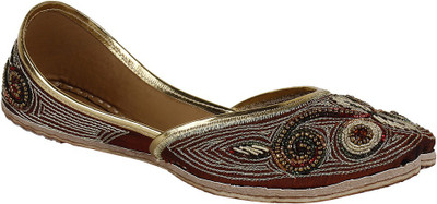 

Saashiwear Punjabi Jutis For Women(Red)