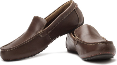 

Clarks Marcos Flow Genuine Leather Slip On Shoes For Men(Brown, Walnut leath