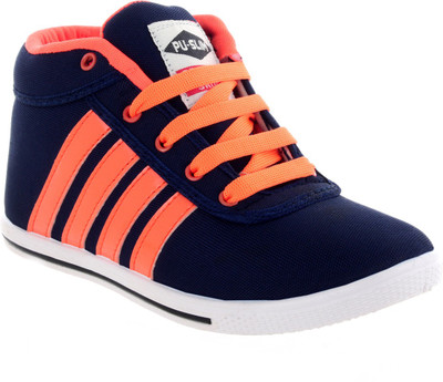 

Pu Slim Sneakers For Men(Blue