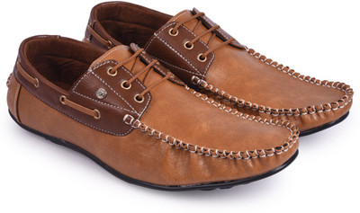 

Andrew Scott Boat Shoes For Men(Brown), Teek