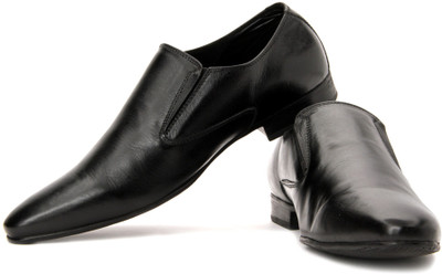 

Alberto Torresi Genuine Leather Slip On Shoes For Men(Black