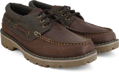 

WeinBrenner BOAT Men Boat Shoes For Men(Brown, Green