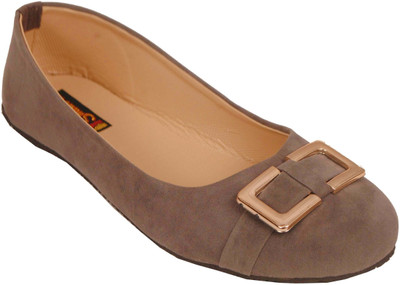 

Shadow Grey Buckle Bellies For Women(Beige