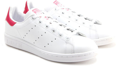 ADIDAS Boys(White, Ftwwht/ftwwht/bopink