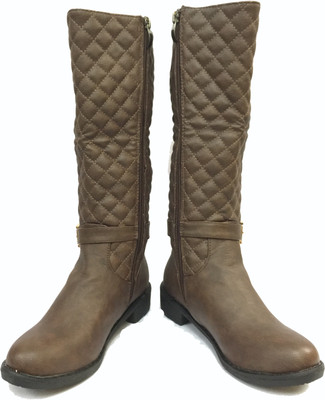 

Pinza Textured Boots For Women(Khaki