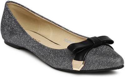 Addons Glitter pointed toe ballerinas Bellies