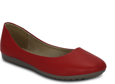 

Kielz Flat Red Comfort Bellies Bellies For Women(Red