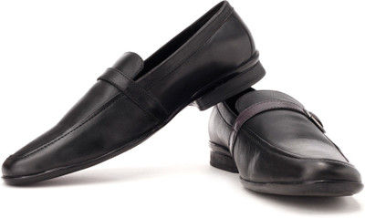 

U.S. Polo Assn Genuine Leather Slip On Shoes For Men(Black)