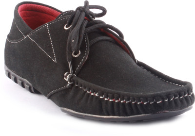 

Zapatoz Black Thunder Derby Casual Shoes For Men(Black)
