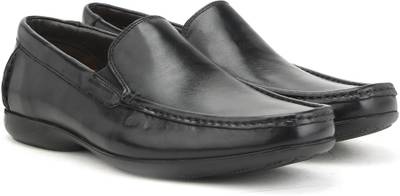 Clarks FINER SUN BLACK LEATHER Slip On