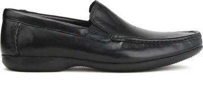 Clarks FINER SUN BLACK LEATHER Slip On