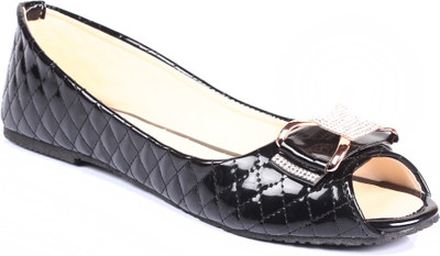 

Bare Soles Black Buckle Bellies For Women(Black