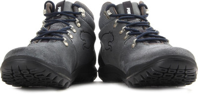 

Puma Silicis Mid Outdoor Shoes For Men(Grey, 04;black;lime punch