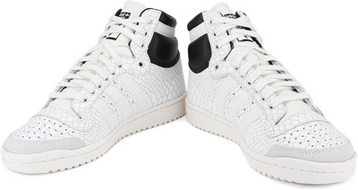 

ADIDAS ORIGINALS TOP TEN HI W Sneakers For Men(Black, White), Owhite/owhite/cblack