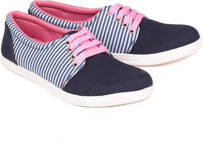 

Bare Soles Stripe Shoes Casuals For Women(Blue