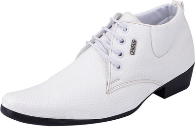 

FAUSTO Corporate Lace Up For Men(White