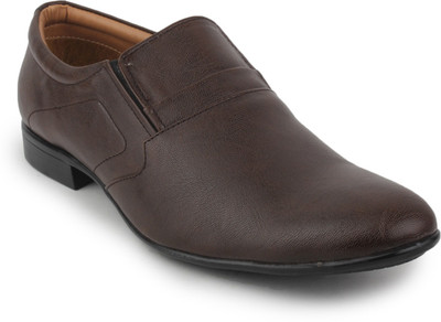 

Metrogue Mens Corporate Casuals Slip On Shoes For Men(Brown