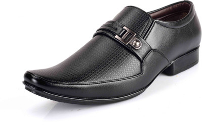 

Levanse Monk Belt executive wear Slip On For Men(Black, Matte black