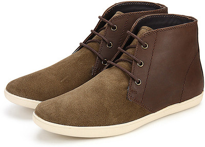 

Arden Devon Two Tone Chukka Boots For Men(Olive, Brown