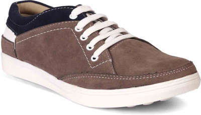 

Levanse Suede Leather sneakers Corporate Casuals For Men(Grey, Light grey