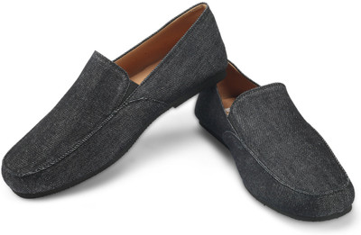 

FUNK Beck Black Loafers For Men(Black