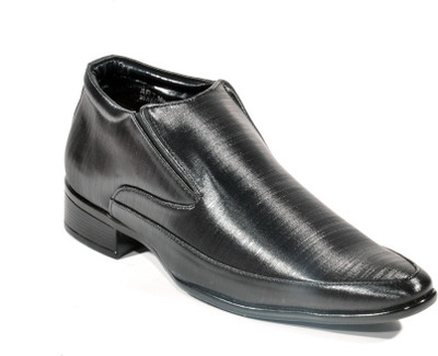 

Big Wing Office Black Slip On Shoes For Men(Black)