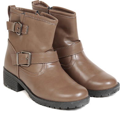 

TEN TEN Women's Khaki Mid Length Boots Boots For Women(Khaki)