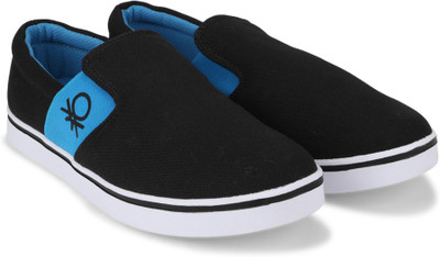 

United Colors of Benetton 16A8CORE1002I Canvas Loafers For Men(Black, 902