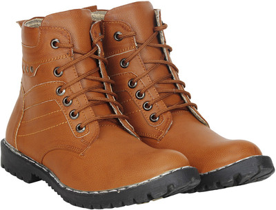 

Kraasa Live Up Boots For Men(Tan